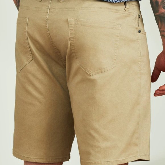 Five-Pocket Twill Shorts - Mr. Big and Tall - Picture 2 of 2